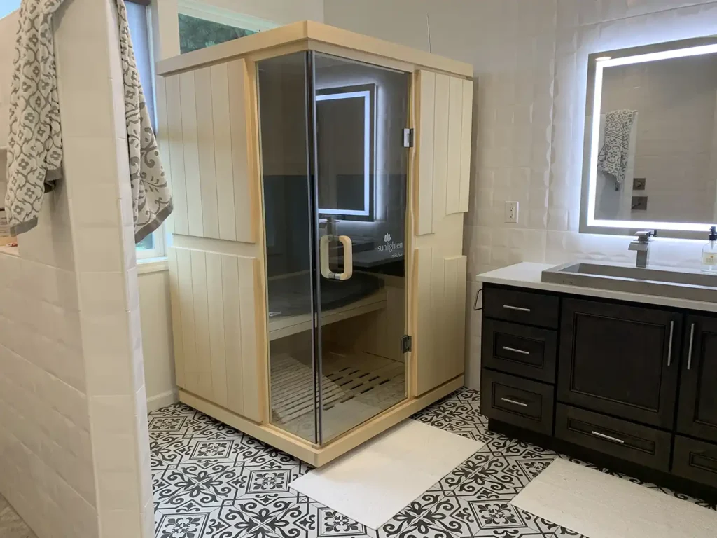 Custom Bathroom With Sauna 2