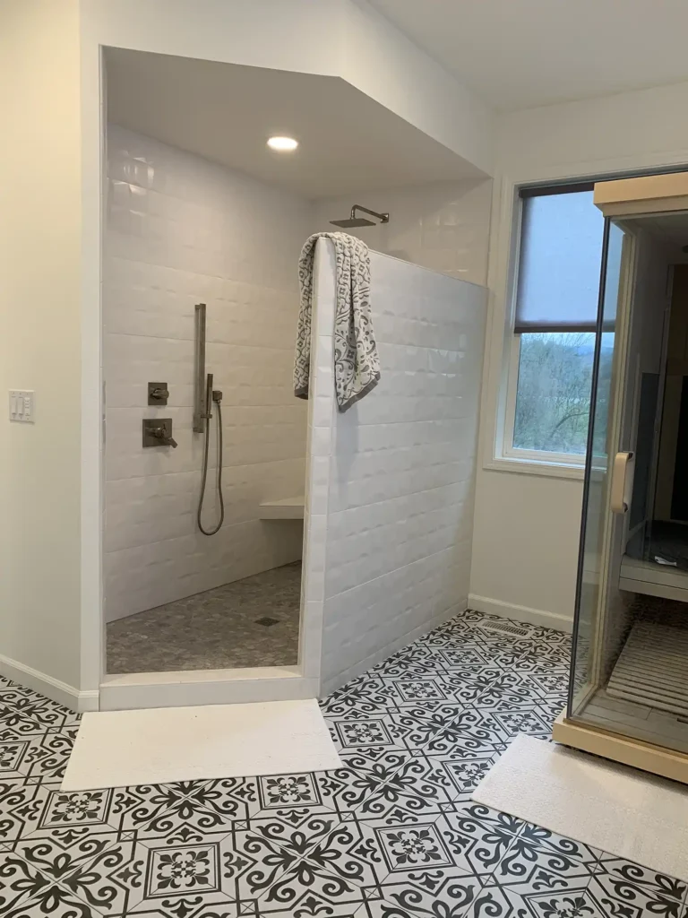 Custom Bathroom With Sauna 3