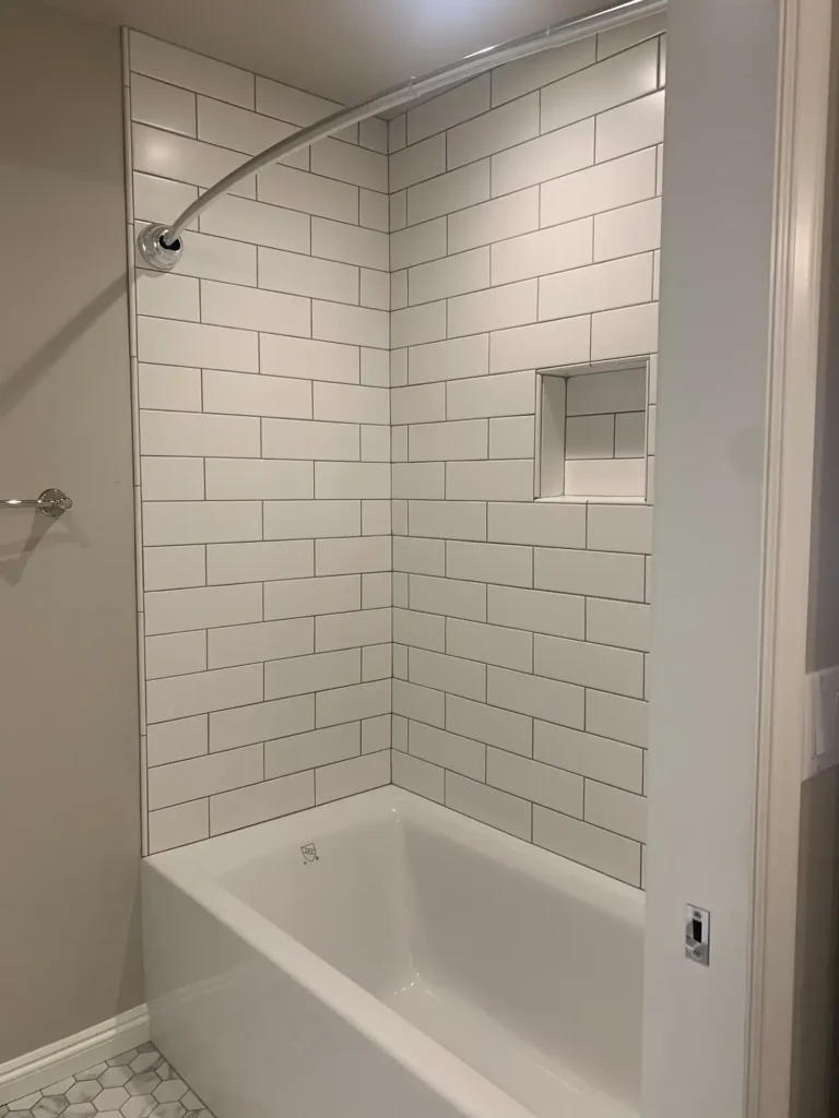 Small Tile Shower